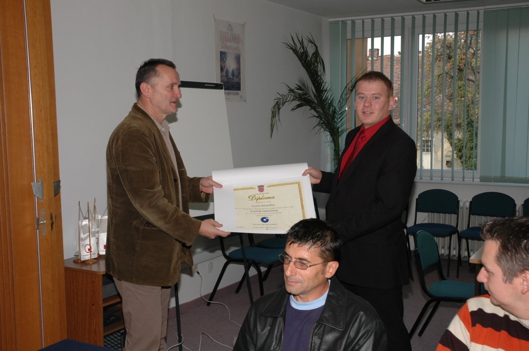 Dodjela diploma majstorima u Obrtničkoj komori Bjelovarsko - bilogorske žuapnije